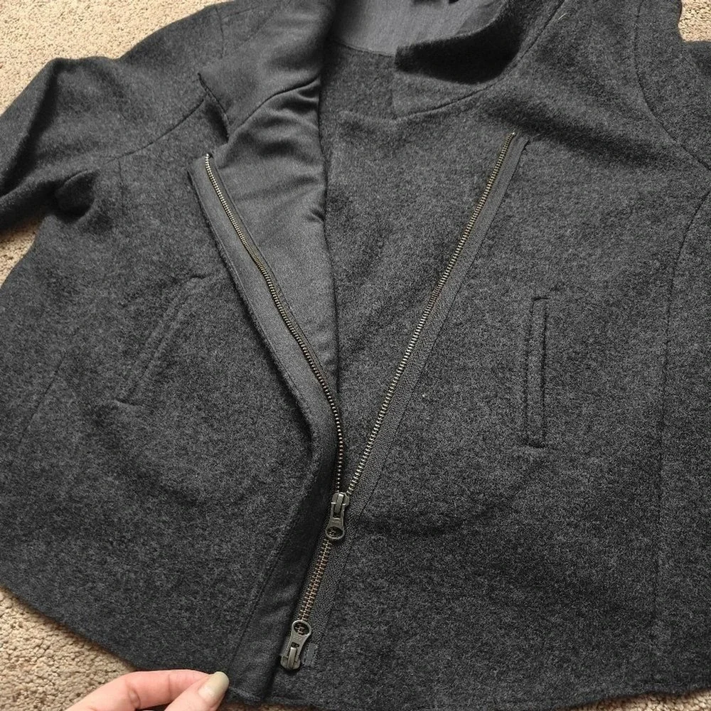 The Fisher Project Jacket Womens Extra Large Asymmetrical HighCollar LongSleeves